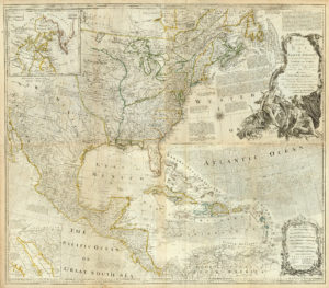Карта Северной Америки 1775 года